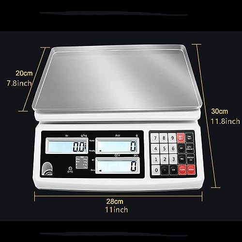 Digital Precision Electronic Scale, Precision Analytical Electronic Balance Jewelry Scale with LCD Display for Science/Industry/Gold,Size_name-30kg/0.5g