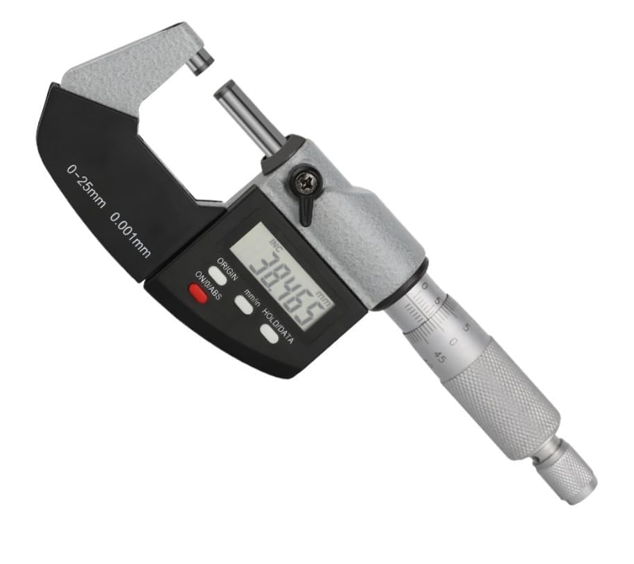 1pc 293-340-30 Digital Micrometer Inch/Metric Ratchet Stop Waterproof & Oil-Proof Digital Outside Micrometer