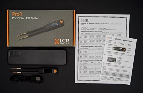 Pro1 Plus - 100KHz LCR Meter with 0.1% Accuracy/LED Tester/ESR Meter/Smart SMD Tweezers/with Spare Test Tips