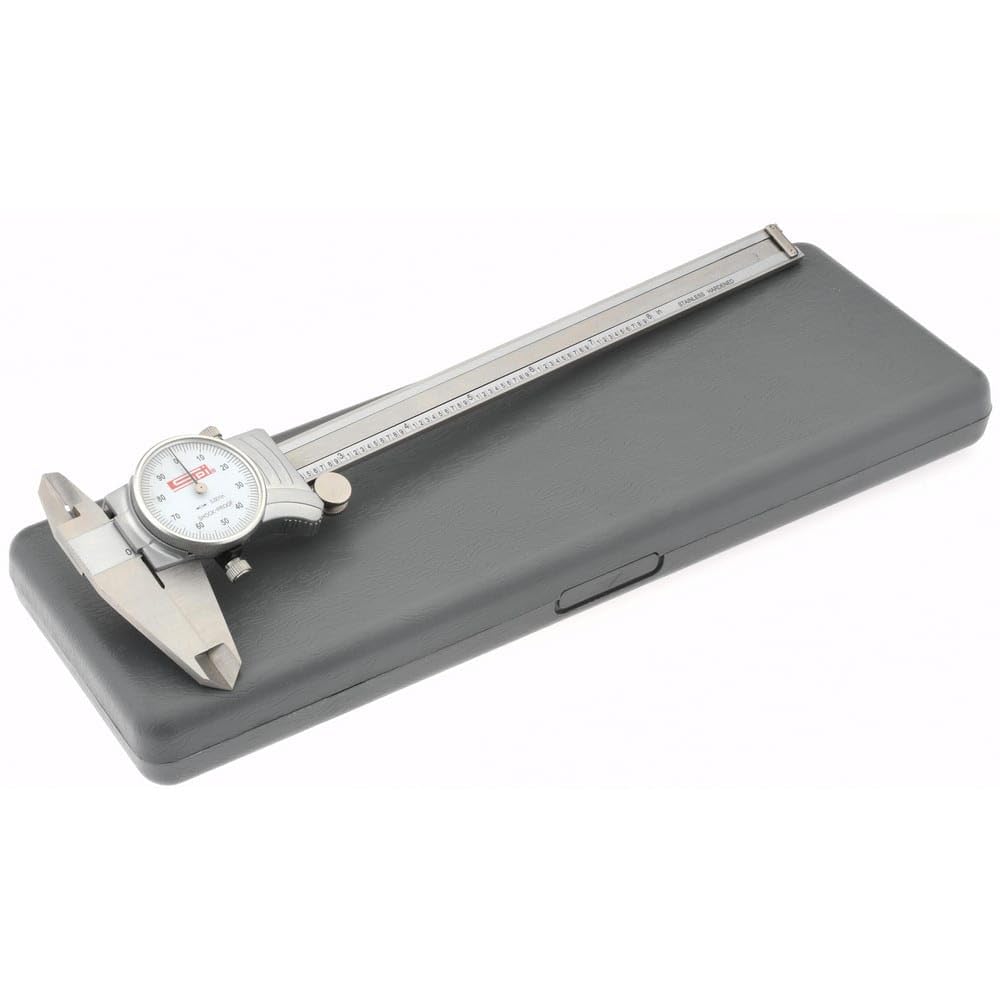 SPI 12-043-6 Smooth-Movement Shockproof Dial Caliper: 0" to 12" Range