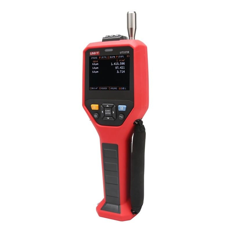 UNI-T UT337B Professional Laser Particle Counter 6CH Synchronous Measure Quantity and Size Distribution Airborne Particles in Real Time Ranging 0.3μm to 10.0μm