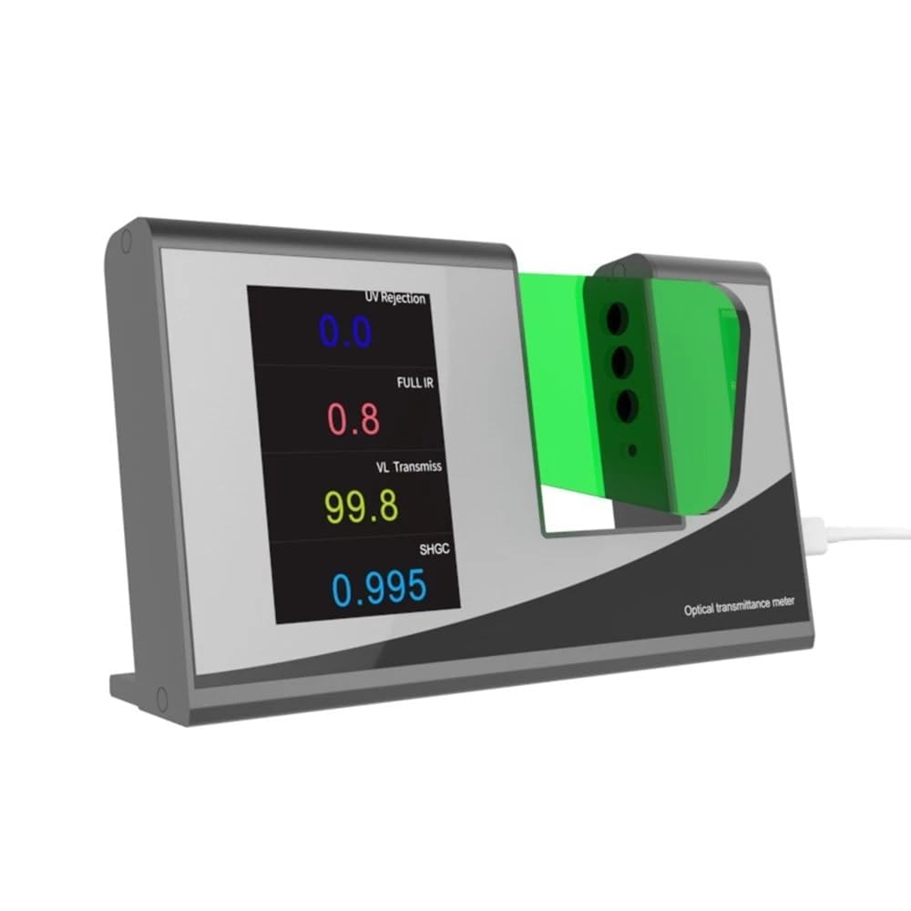 Optical Transmittance Tester Light Transmission Meter for Transparent Materials,Glass,Film,Etc with Illuminant UV,Visible Light,Infrared 940nm,Infrared 1400nm,Infrared Full Band,SHGC and TSER