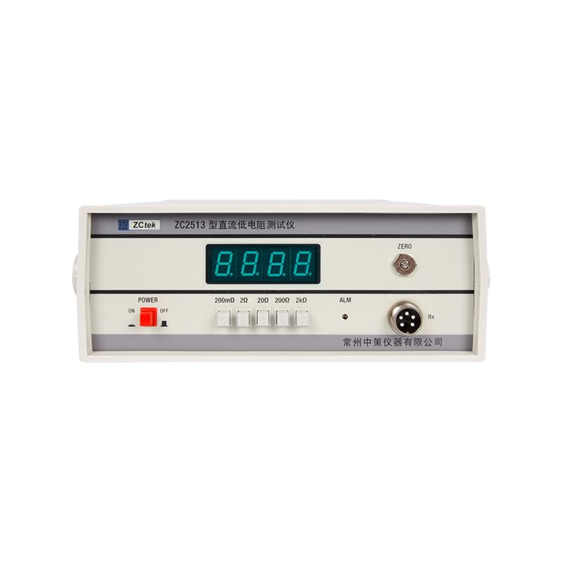 ZC2513 DC Low Resistance Tester Current 10μA-100 mA Test Display 0.1 mΩ-2 kΩ Accuracy 0.3%