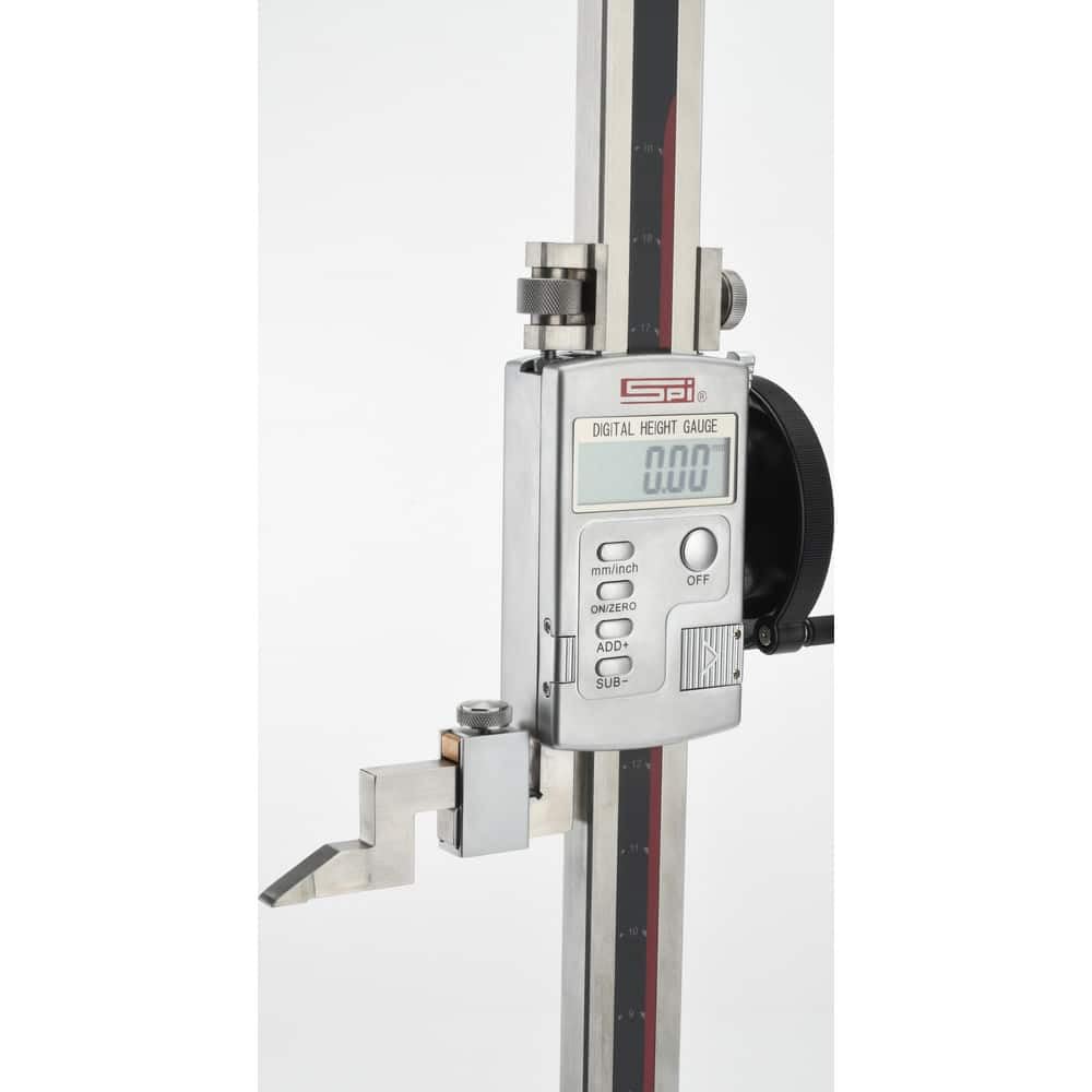 SPI 15-373-4 Single Beam Digital Electronic Height Gage with SPC Data Output: 0 to 18 inch Range