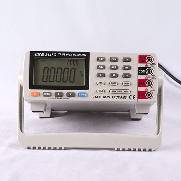 Victor/RuoShui 8145C Digital Bench Multimeter Large LCD Display 22000 Count True RMS Auto Range with USB Electric Digital multimeter(Victor 8145C)