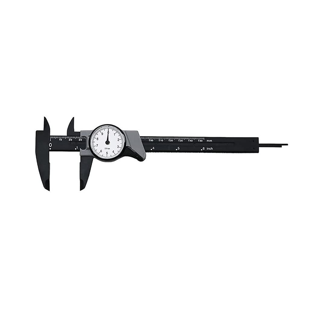 0-150mm Dial Caliper Shock-Proof Plastic Vernier High Precision Metric Micrometer Portable Gauge Measuring Tool