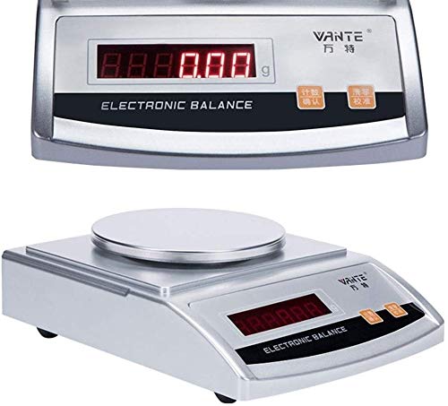 Electronic Scales 200g/0.001g Laboratory Digital Scale Precision Analytical Balances Industrial Weighing Jewelry Scales (White 3kg/0.1g)