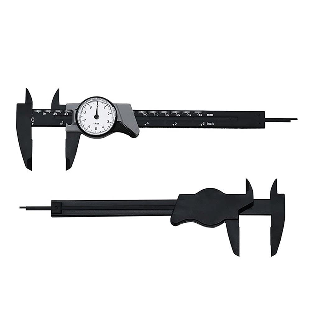 0-150mm Dial Caliper Shock-Proof Plastic Vernier High Precision Metric Micrometer Portable Gauge Measuring Tool