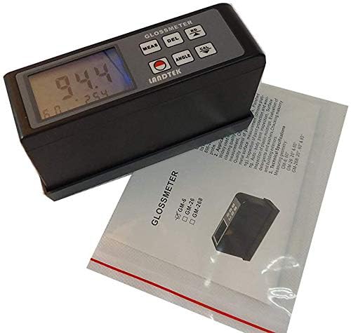 60 Degree Gloss Meter Glossmeter for Paints Inks Plastics Ceramics Marble Tester Data Memory Function