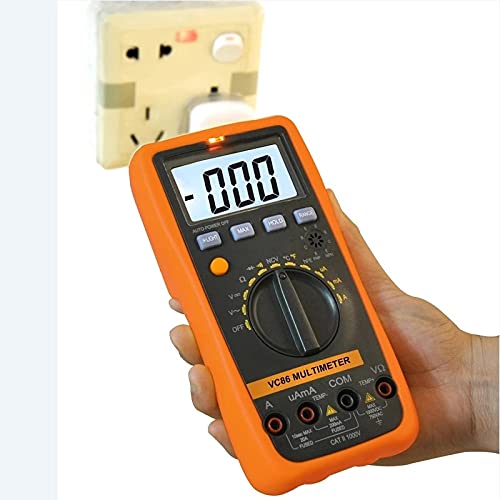 VC86 Auto Range Digital Multimeter Temperature Meter W/NCV HFE Test & LCD Backlight 3 1/2 1000V AC Multimetro