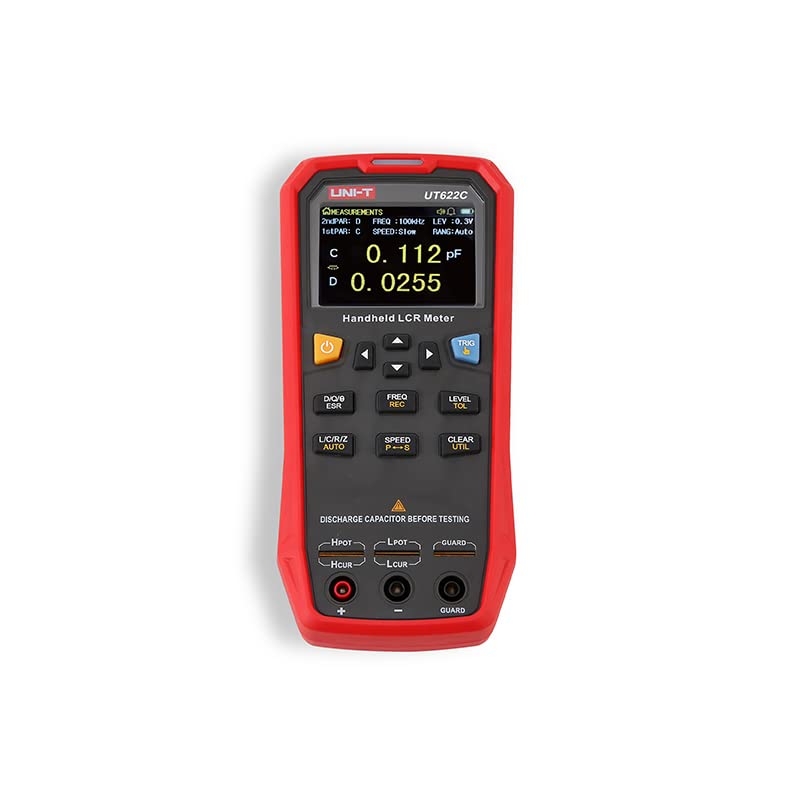 UNI-T UNI-Trend UT622A UT622C UT622E High-Precision LCR Meter Industrial Handheld Resistance Capacitance Tester(UT622C)
