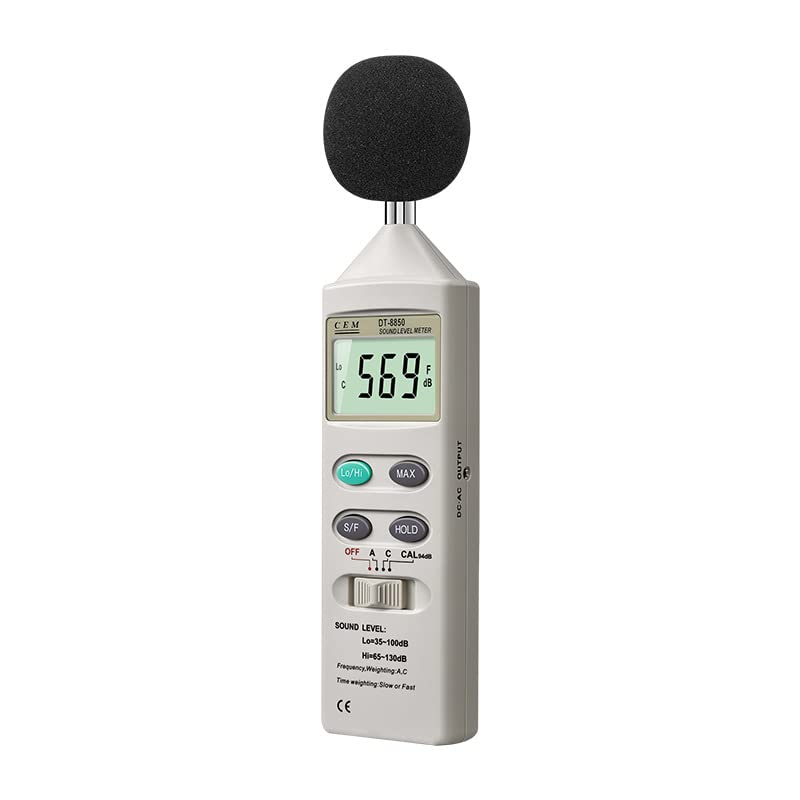 Handheld Decibel Meter, Household Volume Sound Tester Noise Monitor