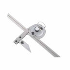 360 Degree Universal Bevel Protractor Angle Measuring Finder Goniometer Angular Ruler with Magnifier Woodworking Tool