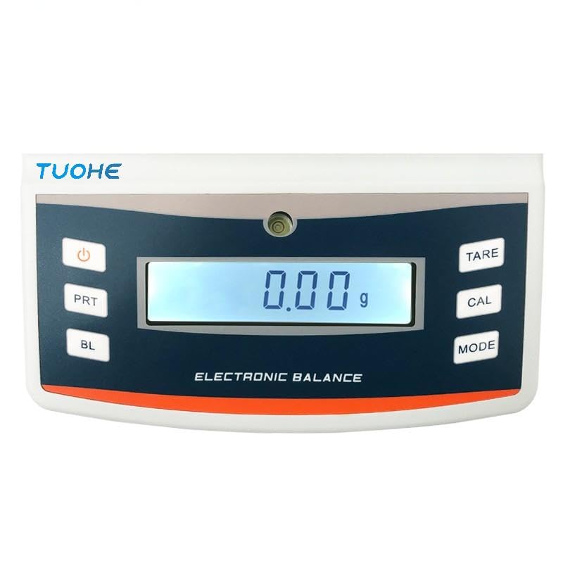 Tuohe 0.01g High Precision Lab Scale, Electronic Analytical Balance with RS232 Interface, Counting & Tare Function, LCD Backlight for Laboratory, Industrial & Commercial Use (Grams, 1000)