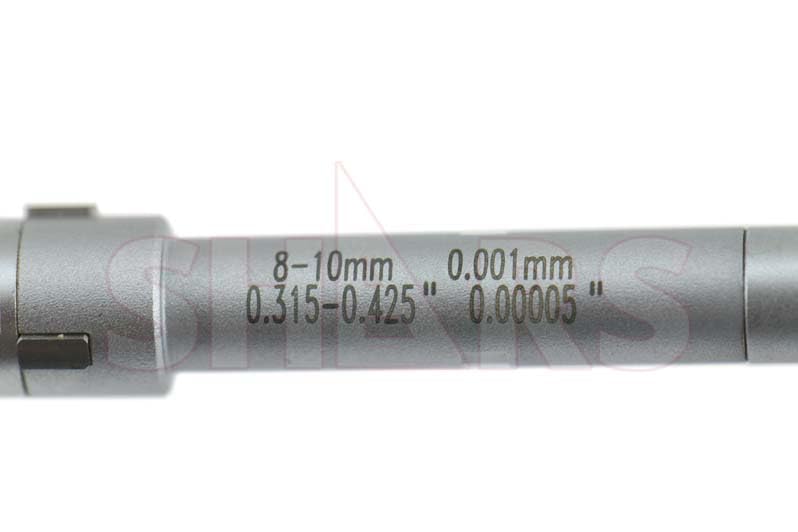 SHARS .315 - .394" Electronic 3 Point Internal Micrometer .00005" NEW [0.00005" Resolution, ±0.00015" Accuracy] 303-3001 S]