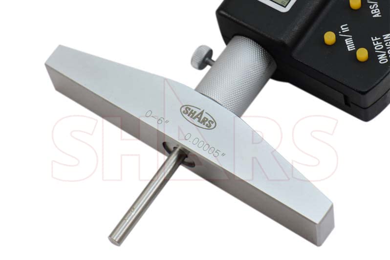 Shars 0-6" Electronic Depth Micrometer, 303-2508 New ]P