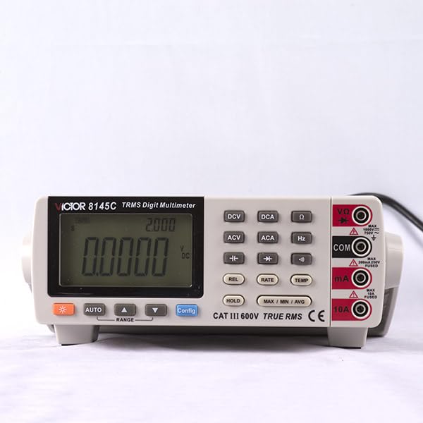 Victor/RuoShui 8145C Digital Bench Multimeter Large LCD Display 22000 Count True RMS Auto Range with USB Electric Digital multimeter(Victor 8145C)