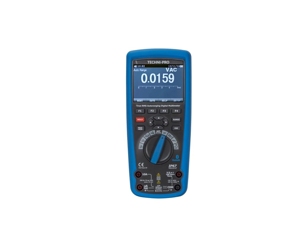 Techni-Pro TNP388 - True RMS Industrial Multimeter with Bluetooth, Data Logging, and Trend Capture