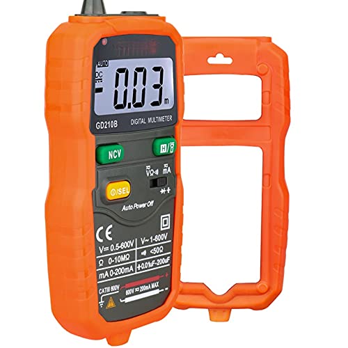 Digital Multimeter 6000 Counts Auto Range Multimetro Tester Voltage Capacitance Meter with Flash Light
