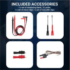 testo 770-3 Clamp Meter Set – Clamp Multimeter for Electrical Testing – HVAC Multimeter TRMS Measurement – Measures AC/DC Voltage up to 1000 V - with Retractable Pincer Arm and Bluetooth