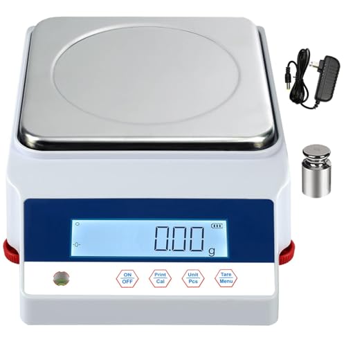 1000g x 0.01g High Precision Digital Scale - Electronic Analytical Balance for Jewelry, Lab & Scientific Use, 500g Capacity, Accurate Weighing, Compact Design，100g