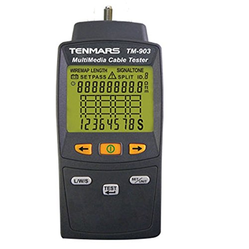 Multimedia LAN Cable Tester, Connectors Type: RJ-45, F-Connector and RJ11, Length Test: up to 255 M (836 ft)