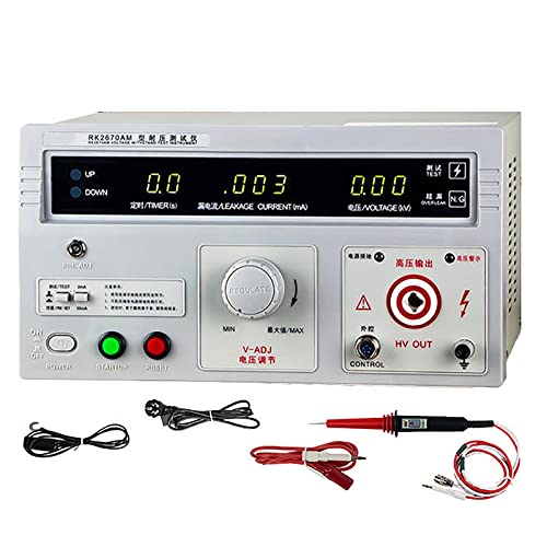 5KV High Voltage Insulation Tester, LED Display AC Hi-Pot Tester for Electrical Safety, Reliable Insulation Resistance Testing Tool