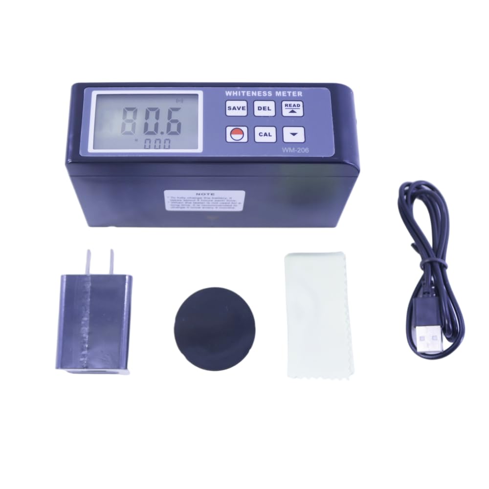 WM-206 Whiteness Meter Whiteness Value Tester Range 0-120% Whiteness Tester