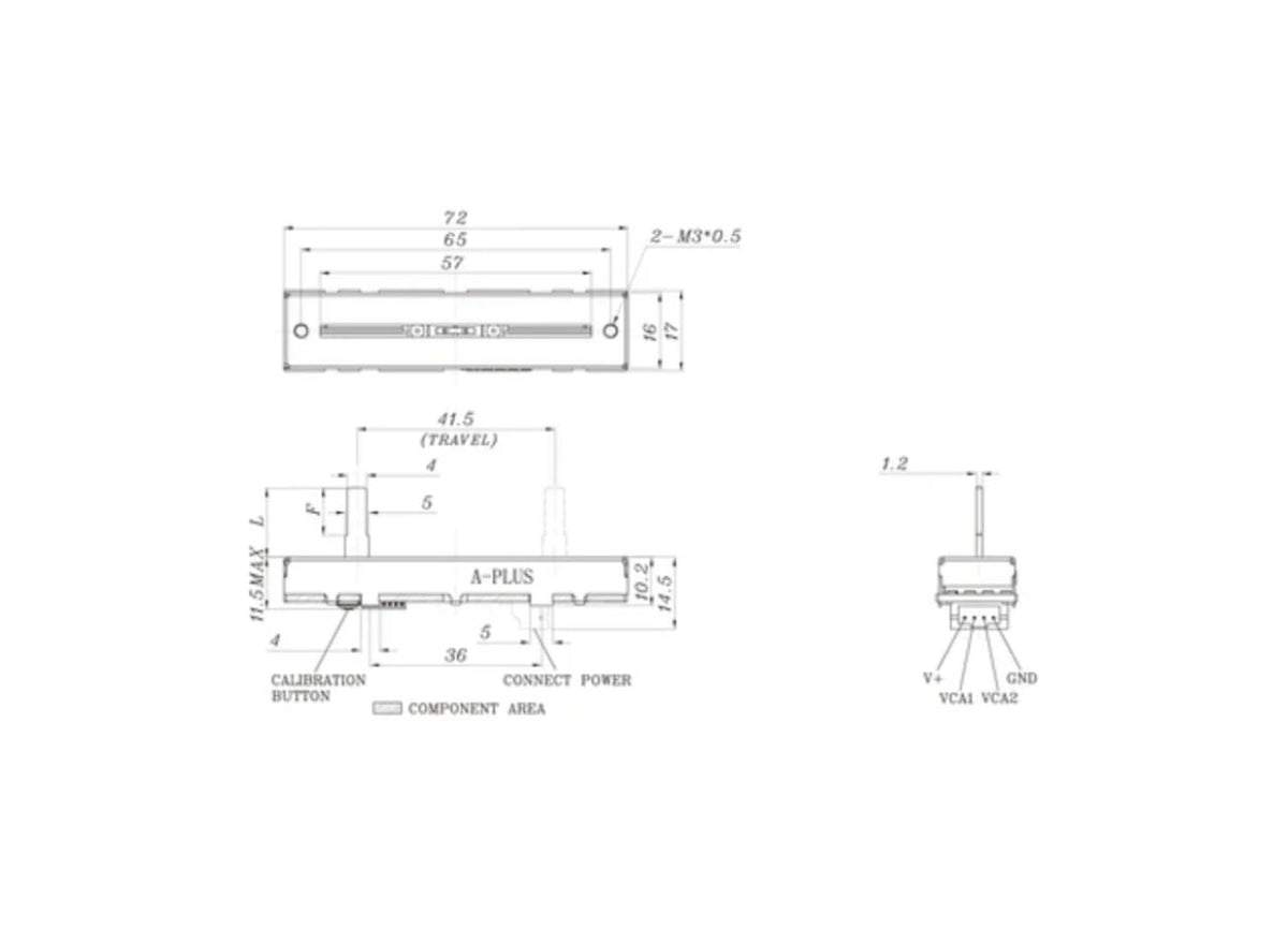 1 PCS NS6 NS7 Scratch Volume Fader Cross Cut Pit Potentiometer DJ Controller Accessories
