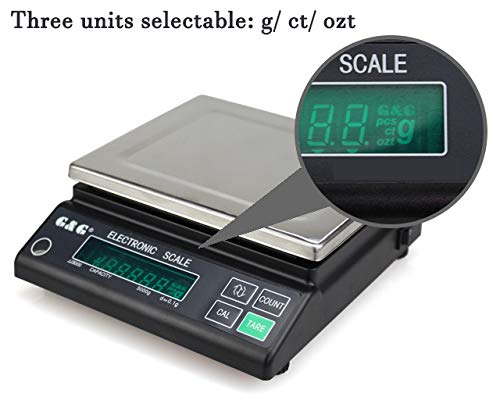 Digital Laboratory Analytical Balance High Precision Lab Scale Jewelry Scale Electronic Balance with RS232 Data Output Port for Laboratory Pharmacy School(1000g)