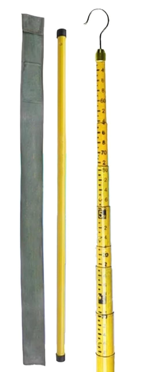 Power Telescopic Height Measuring Pole - Lightweight Insulated Measurement Tool for Safe Cable Sag,1pcs(800cm)