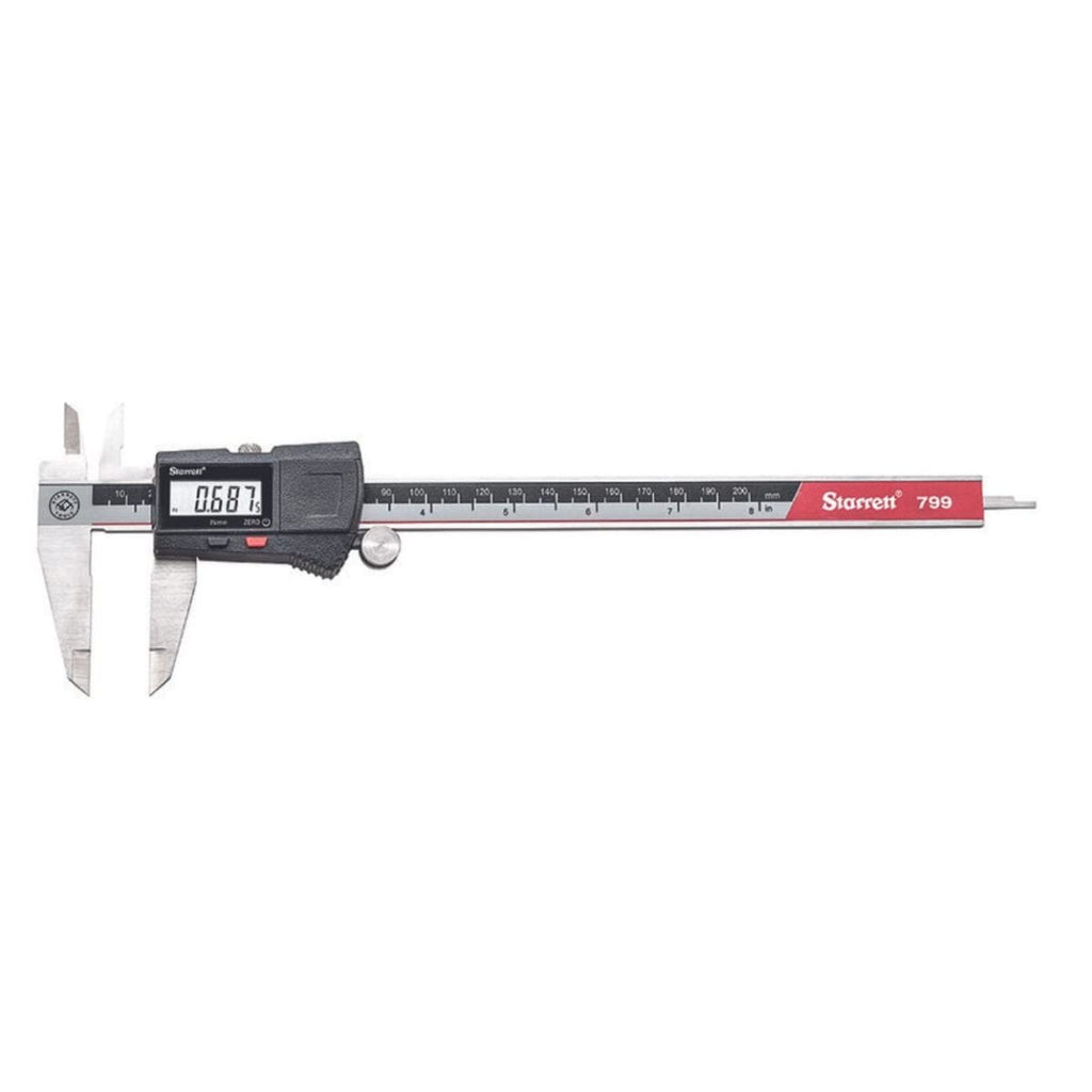 Starrett Stainless Steel Electronic Slide Caliper, 0-6" Range, .0005" Res