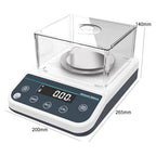 Electronic Analytical Balance, High-Precision Laboratory Scale with Draft Shield, Suitable for Scientific and Jewelry Use (300g/0.001g)