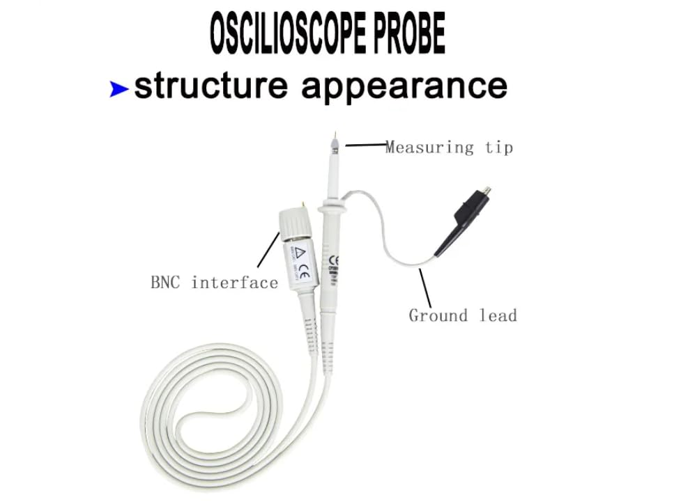 PINTECH 10X Oscilloscope Probe 500MHz Passive High Voltage Probes 12pF