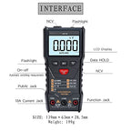 MT110 Auto Measure Multimeter True RMS Digital 6000 Counts +DC800V+Data Hold +Backlight+NCV/Super Bright