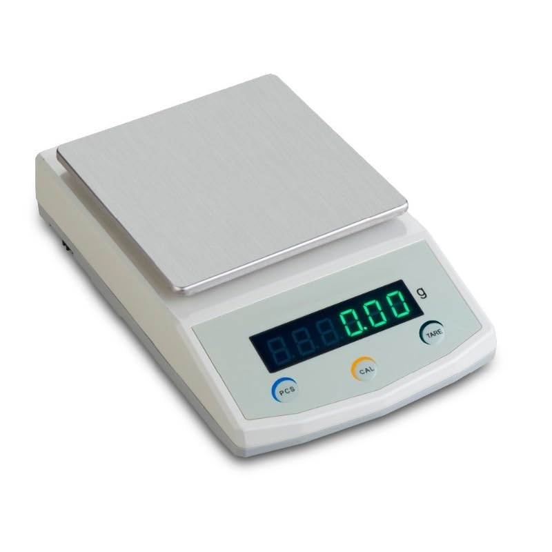 TD50002 0.01g Accurate Digital lab Balance Digital Scale, 200g Capacity, 170mm pan - Accurate Weighing - RS232C, Large Backlit LCD