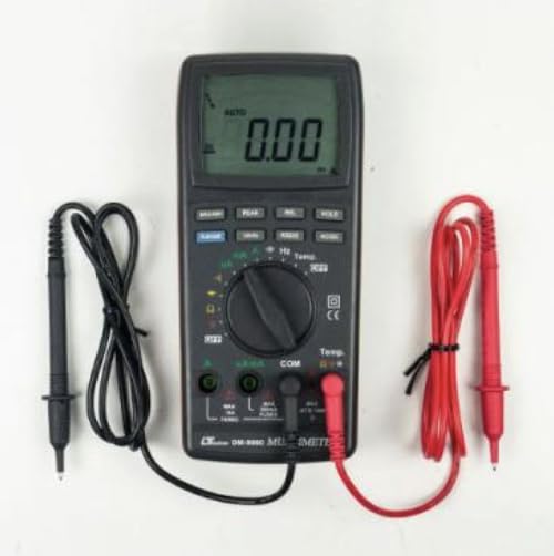 i-POOK DM-9961 Digital TRUE RMS Multimeter AC/DC Voltmeter Ammeter Non-contact Voltage Detector Electric Current Tester Hz Diode Capacitor with Bar Graph Indicator made in Taiwan