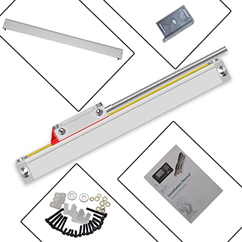 12inch 40inch Lathe DRO Kit 2 Axis Digital Readout Display Glass Linear Scale 1um with High Precise Mini Metal Lathe LCD Display
