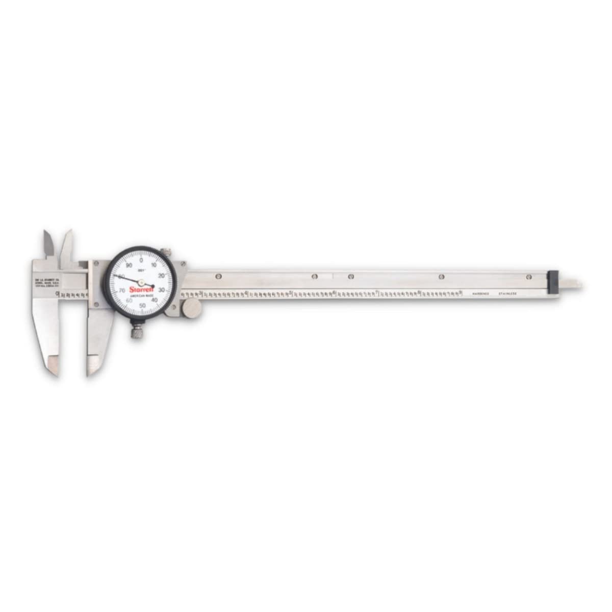 Starrett 120 Series Dial Slide Calipers, 0-9" Range, .001" Graduation