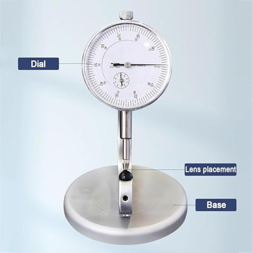Thickness Gauge Meter for Eyeglasses, Measurement Range 0–10mm, Accurate Scale for Optical Shops