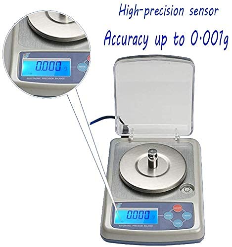 Electronic Scales Digital Scales Precision Analytical Electronic Balance Precision Jewelry Scales Kitchen Precision Weighing Scale 0.001g Calibrated & Ready(300g/0.01g)