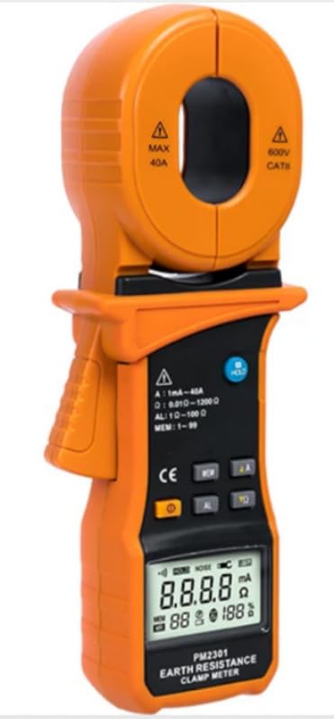 MS2301 LCD Electrical Multifunction HighSensitivity Clamp Earth GroundResistance Insulation Tester, YELLOW