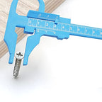 0-100mm Plastic Scale Vernier Caliper Depth Diameter Measure Ruler Gauge Wood Profile Marking Tool