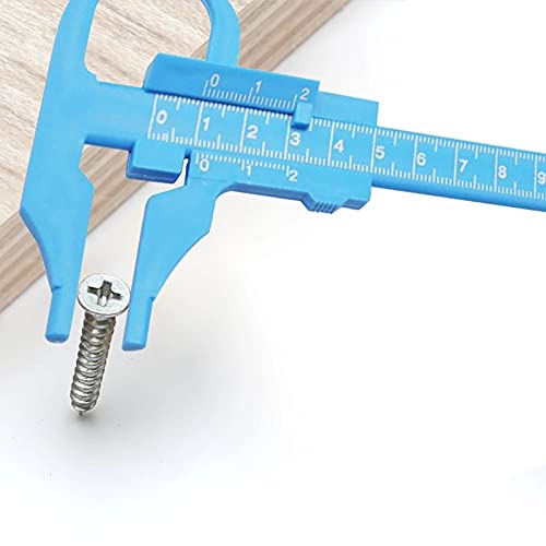 0-100mm Plastic Scale Vernier Caliper Depth Diameter Measure Ruler Gauge Wood Profile Marking Tool