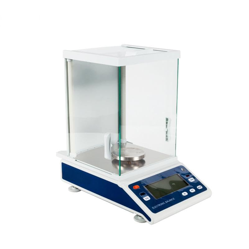 TUOHE TH-FA1204R External Calibration,Strain Gauge Sensor, 0.1mg Analytical Balance, 120g Capacity Lab Precision Scale with Windshield
