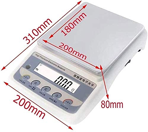 Electronic Scales High Precision Analytical Electronic Balance Jewelry Scales Lab Digital Scales Kitchen Precision Weighing Scale 0.1g Calibrated & Ready(7.5kg/0.1g)
