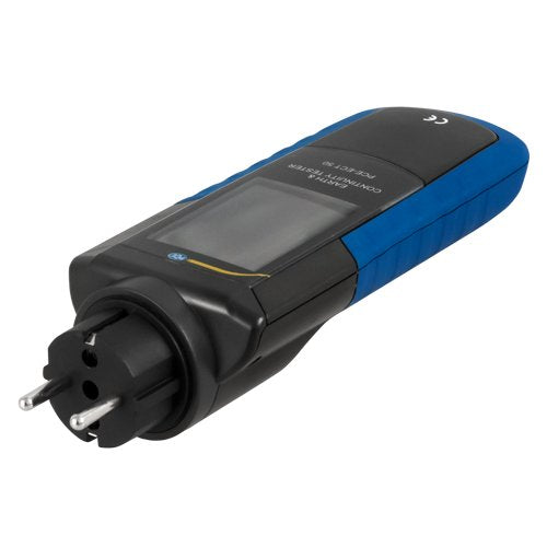 PCE Instruments, PCE-ECT 50-UK Electrical Tester for Earthing/Continuity, Measures 0–2000 Ω with Backlit Two-Colour LCD, Installation Cat III, IP40 Protection, 7 m Safety Lead