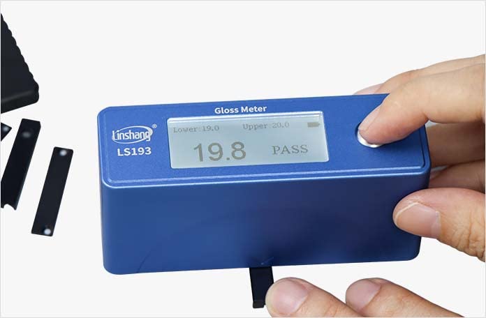 LS193 Gloss Meter glossmeter with Micro Measuring Aperture Angle 60°, Range 0-1000GU.