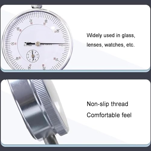 Thickness Gauge Meter for Eyeglasses, Measurement Range 0–10mm, Accurate Scale for Optical Shops