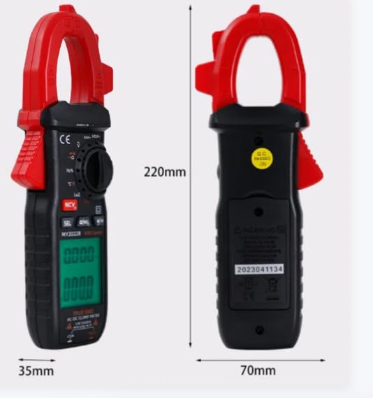 Clamp Meter MY2022A Digital Multimeter AmmeterVoltmeter TrueRMS Electrical Multi Tester